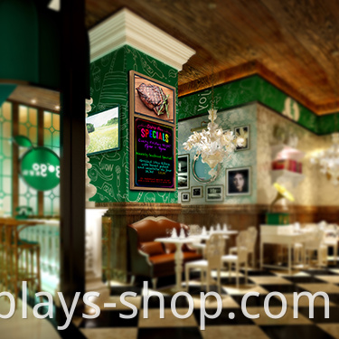 Indoor LCD screen for restaurants